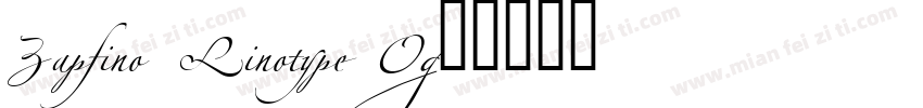 Zapfino Linotype O字体转换